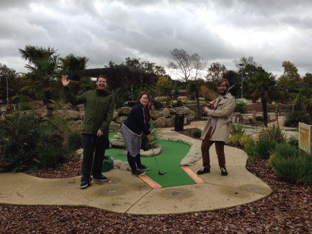 Dinosaur-themed adventure golf!